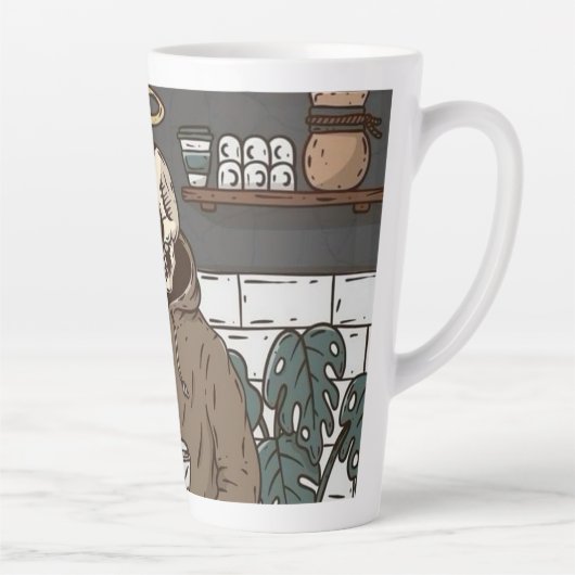 Tasse Latte Skull Coffee Time Cup (Droite)