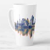 Tasse Latte Skyline de Bâle (Angle gauche)