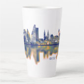 Tasse Latte Skyline de Bâle (Devant)