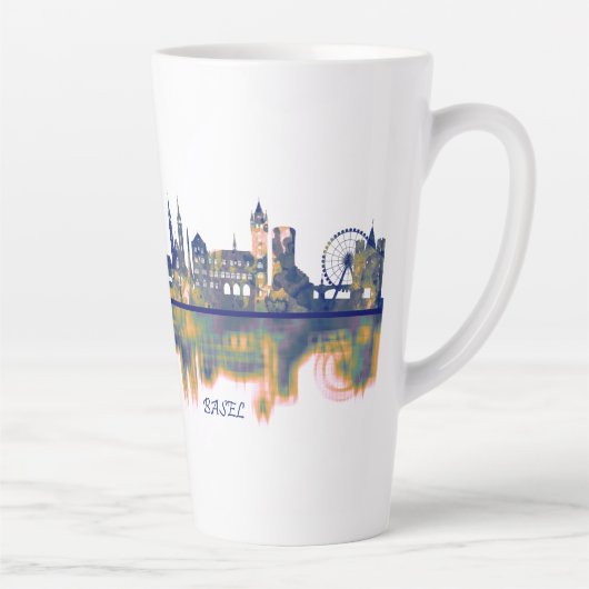 Tasse Latte Skyline de Bâle (Droite)