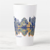 Tasse Latte Skyline de Belgrade (Devant)