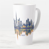 Tasse Latte Skyline de Dubaï (Angle droit)