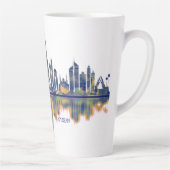 Tasse Latte Skyline de Dubaï (Droite)
