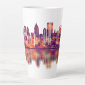 Tasse Latte Skyline de Houston (Devant)