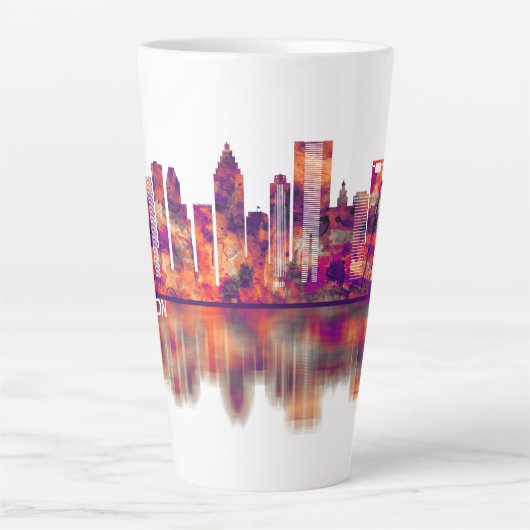 Tasse Latte Skyline de Houston (Devant)
