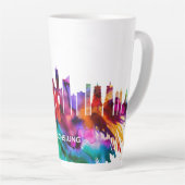 Tasse Latte Skyline de Kaohsiung City (Angle droit)