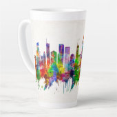 Tasse Latte Skyline de l'Illinois (Angle gauche)