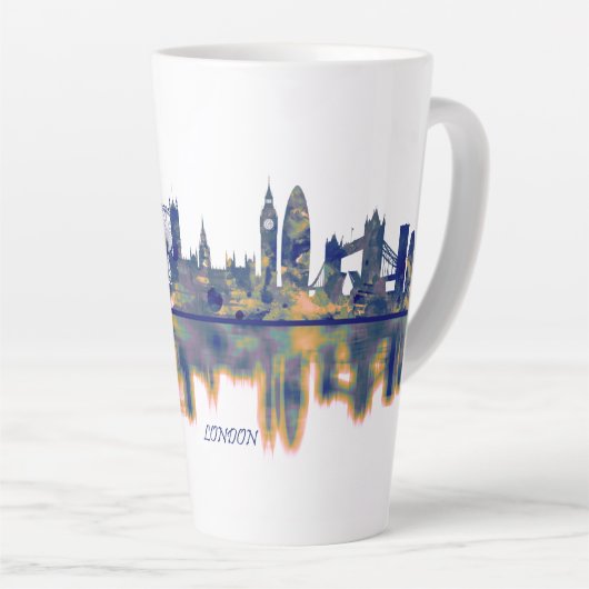 Tasse Latte Skyline de Londres (Angle droit)