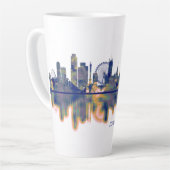 Tasse Latte Skyline de Londres (Angle gauche)