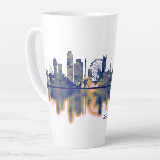 Tasse Latte Skyline de Londres (Angle gauche)