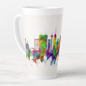 Tasse Latte Skyline de San Antonio Texas (Angle gauche)