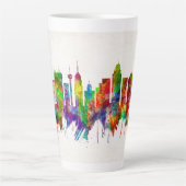Tasse Latte Skyline de San Antonio Texas (Devant)