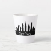 Tasse Latte Skyline New York (Devant)