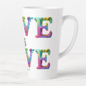 Tasse Latte SlipperyJoe amour est l'amour goutte à goutte de f (Droite)