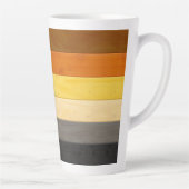 Tasse Latte SlipperyJoe's Bear Pride drapeau de la texture du (Droite)
