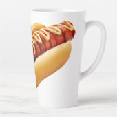 Tasse Latte SlipperyJoe's hot dog niché doucement pain jaune v (Droite)
