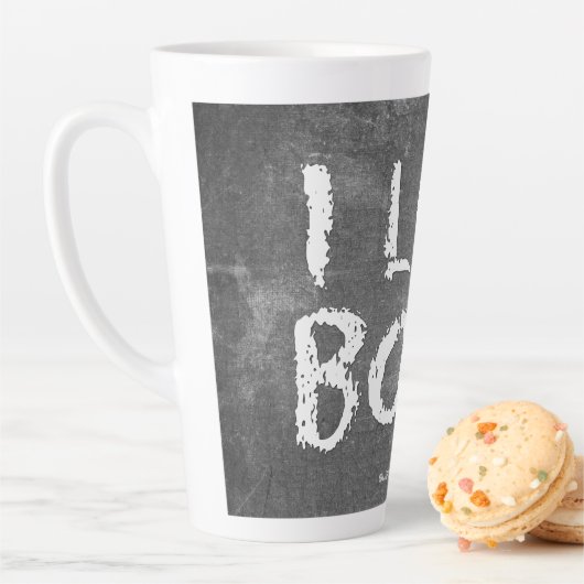 Tasse Latte SlipperyJoe's I Like Boys sale tableau noir (En situation)
