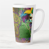 Tasse Latte SlipperyJoe's Mardi Gras Colliers de perles doublo (Droite)
