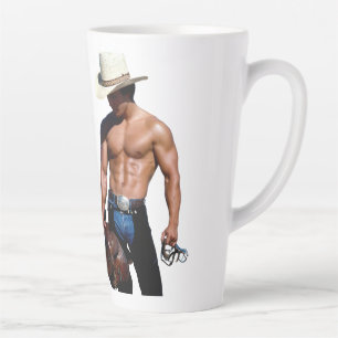 Tasse Latte SlipperyJoe's save horse ride paille cowboy casque