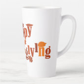 Tasse Latte SlipperyJoe's Thanksgiving feuille brun orange tar (Droite)