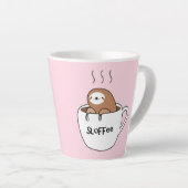 Tasse Latte Sloffee Coffee Sloth Cartoon Animal (Angle droit)