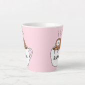 Tasse Latte Sloffee Coffee Sloth Cartoon Animal (Devant)