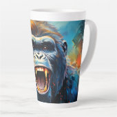 Tasse Latte Smiling gorilla (Angle droit)