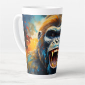 Tasse Latte Smiling gorilla (Angle gauche)
