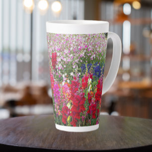 Tasse Latte Snapdragon Coloré Jardin Floral
