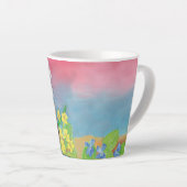 Tasse Latte Snowdrop & wren oiseau convoquer le printemps des  (Angle droit)