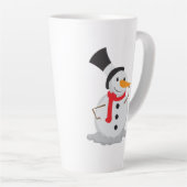 Tasse Latte Snowman Nez Touche Christmas Mug! (Angle droit)