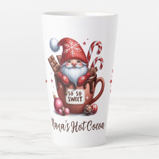 Tasse Latte So So Sweet Santa Gnome (Devant)