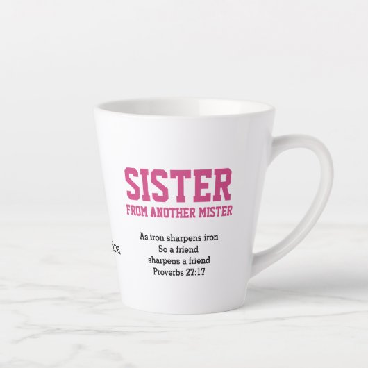 Tasse Latte SOEUR D'UN AUTRE MONogramme DE MISTRE (Droite)