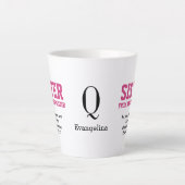 Tasse Latte SOEUR D'UN AUTRE MONogramme DE MISTRE (Devant)