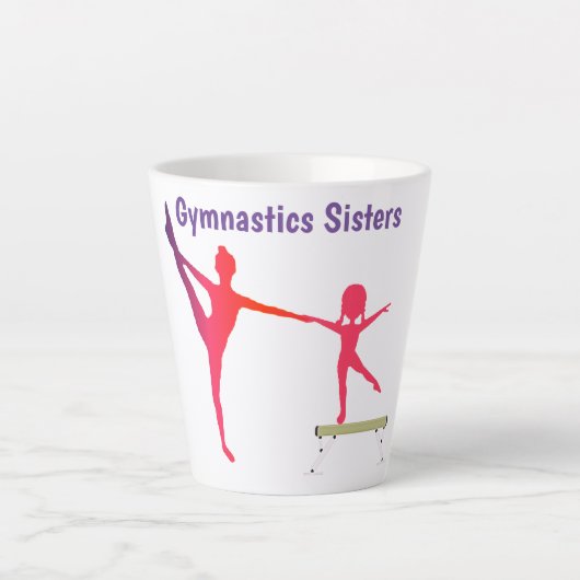 Tasse Latte Soeurs de gymnastique (Devant)