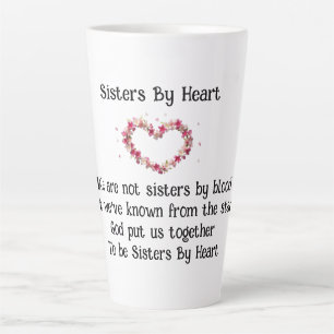 Tasse Latte Soeurs Par Coeur Soeurs Choisies Café/Mug Latte