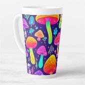 Tasse Latte Soft Neon : Patch pour champignon de dessin (Angle gauche)