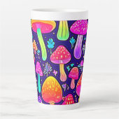Tasse Latte Soft Neon : Patch pour champignon de dessin (Devant)