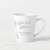Tasse Latte Soirée de retraite Fleur sauvage Pastel pour les f (Droite)