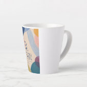Tasse Latte SOIS TRANQUILLE | Psaume 46:10 Chrétien (Angle droit)