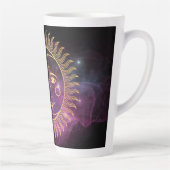 Tasse Latte Soleil céleste pourpre et lune (Droite)