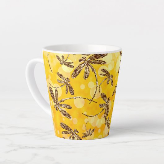 Tasse Latte Soleil de libellule (Angle gauche)