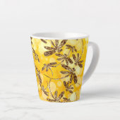 Tasse Latte Soleil de libellule (Angle droit)