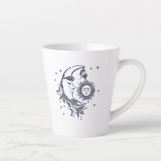 Tasse Latte Soleil et Lune (Droite)