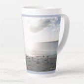 Tasse Latte Soleil Gloire À La Plage (Angle droit)