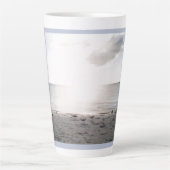 Tasse Latte Soleil Gloire À La Plage (Devant)