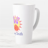 Tasse Latte Soleil, Papillon et Fleur (Angle droit)
