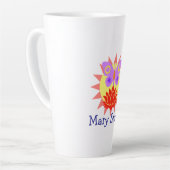 Tasse Latte Soleil, Papillon et Fleur (Angle gauche)