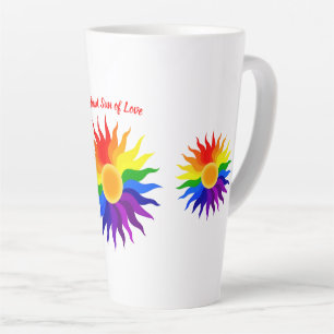 Tasse Latte Soleil radieux – Fierté Art