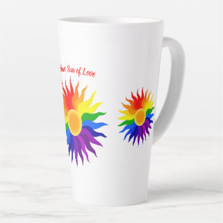 Tasse Latte Soleil radieux – Fierté Art